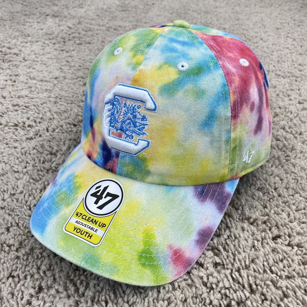 South Carolina‎ Gamecocks Hat '47 Clean Up Youth Tie Dye 3D Logo Adjustable Cap